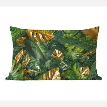 Декоративная подушка MuchoWow диванная подушка для гостиной декоративная подушка 50 х 30 см листья - узор - абстракция - девочки - дети - мальчики - чехлы на диванные подушки - без наполнителя