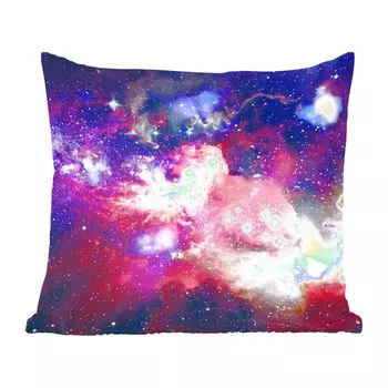 Декоративная подушка MuchoWow диванная подушка для гостиной декоративная подушка 60 x 60 см космос - звезды - космос - чехол на подушку - хлопчатобумажная ткань - декоративные наволочки