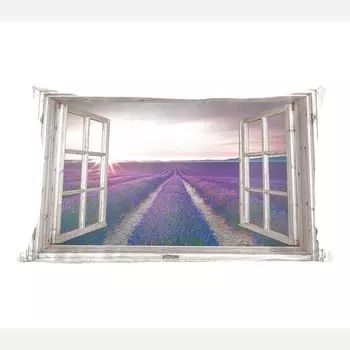 Декоративная подушка MuchoWow диванная подушка для гостиной декоративная подушка 50 x 30 см прозрачная - лаванда - цветы - дерево - закат - фиолетовый - чехлы на диванные подушки - без наполнителя