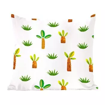 Декоративная подушка MuchoWow диванная подушка для гостиной декоративная подушка 40х40 см джунгли - деревья - дизайн - чехлы на диванные подушки - без наполнителя