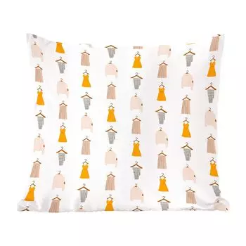 Декоративная подушка MuchoWow диванная подушка для гостиной декоративная подушка 60 x 60 см одежда - узоры - цвета - чехол на подушку - хлопчатобумажная ткань - декоративные наволочки