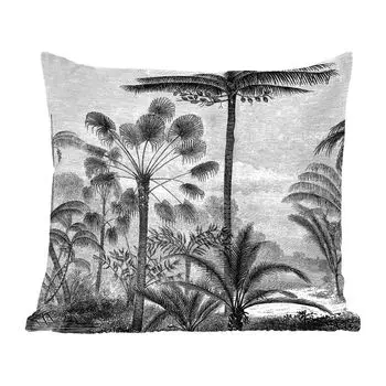 Декоративная подушка MuchoWow диванная подушка для гостиной декоративная подушка 60 x 60 см дизайн - деревья - природа - растения - ботанический - чехол для подушки - хлопчатобумажная ткань - декоративные чехлы для подушек