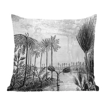Декоративная подушка MuchoWow диванная подушка для гостиной декоративная подушка 60 x 60 см дизайн - деревья - вода - природа - чехол на подушку - хлопчатобумажная ткань - декоративные чехлы на подушки