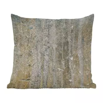 Декоративная подушка MuchoWow диванная подушка для гостиной декоративная подушка 60 x 60 см настенная - желтый - коричневый - серый - чехол на подушку - хлопчатобумажная ткань - декоративные чехлы на подушки