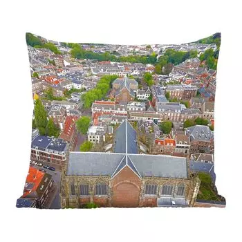 Декоративная подушка MuchoWow диванная подушка для гостиной декоративная подушка 60х60 см Утрехт - воздух - полдень - чехол на подушку - хлопчатобумажная ткань - декоративные наволочки