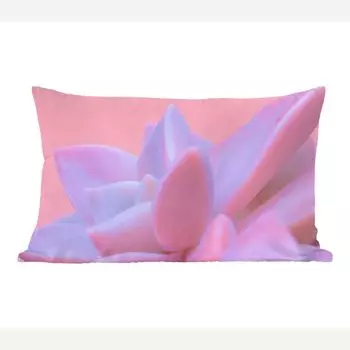 Декоративная подушка MuchoWow диванная подушка для гостиной декоративная подушка 50 x 30 см сочные - лето - розовые - растения - чехлы на диванные подушки - без наполнителя