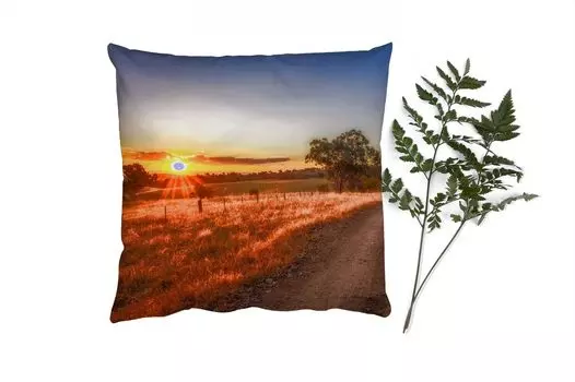 Декоративная подушка MuchoWow диванная подушка для гостиной декоративная подушка 40 x 40 см солнце - трава - дерево - природа - чехлы на диванные подушки - без наполнителя