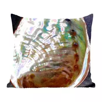 Декоративная подушка MuchoWow диванная подушка для гостиной декоративная подушка 40х40 см ракушка - перламутр - дерево - чехлы на диванные подушки - без наполнителя