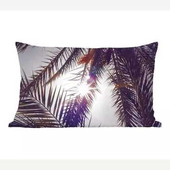 Декоративная подушка MuchoWow диванная подушка для гостиной декоративная подушка 50 x 30 см пальмовые листья - солнце - лето - чехлы на диванные подушки - без наполнителя