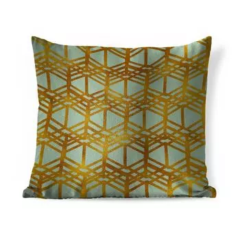 Декоративная подушка MuchoWow диванная подушка для гостиной декоративная подушка 45x45 см узор - золото - линия - чехлы на подушки - декоративные чехлы на подушки - декоративные чехлы на подушки