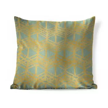 Декоративная подушка MuchoWow диванная подушка для гостиной декоративная подушка 40х40 см золото - узор - линия - чехлы на диванные подушки - без наполнителя