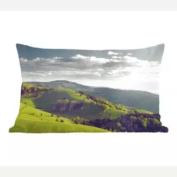 Декоративная подушка MuchoWow диванная подушка для гостиной декоративная подушка 50х30 см Шварцвальд в Германии перед закатом - чехлы на диванные подушки - без наполнителя