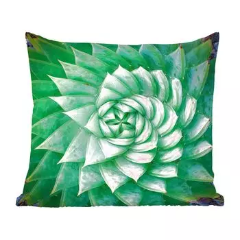 Декоративная подушка MuchoWow, диванная подушка для гостиной, декоративная подушка 60 x 60 см, спиральная фабрика жира - чехол на подушку - хлопчатобумажная ткань - декоративные наволочки