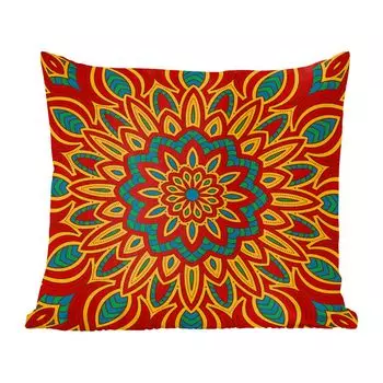 Декоративная подушка MuchoWow диванная подушка для гостиной декоративная подушка 60 x 60 см мандала натуральные элементы - чехол на подушку - хлопчатобумажная ткань - декоративные чехлы на подушки