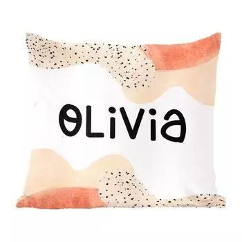 Декоративная подушка MuchoWow, подушка для дивана, декоративная подушка для гостиной, 60 х 60 см, Оливия - пастель - девочка - чехол на подушку - хлопчатобумажная ткань - декоративные наволочки
