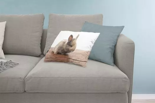 Декоративная подушка MuchoWow, подушка для дивана, декоративная подушка для гостиной, 60 х 40 см, ребенок, кролик, дерево, чехлы на подушки, чехлы для декоративных подушек, чехлы для декоративных подушек