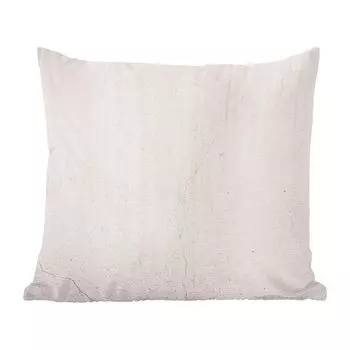 Декоративная подушка MuchoWow, подушка для дивана, декоративная подушка для гостиной, 60 x 60 см, бетон, стена, белый, чехол на подушку, хлопчатобумажная ткань, декоративные чехлы на подушки