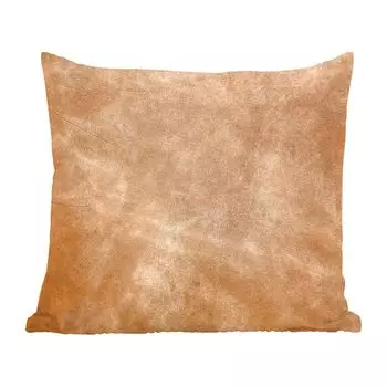 Декоративная подушка MuchoWow, подушка для дивана, декоративная подушка для гостиной, 60 x 60 см, кожа - структурированная - имитация кожи - коричневый - чехол на подушку - хлопчатобумажная ткань - декоративные чехлы на подушки