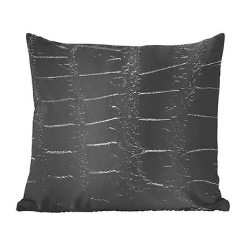 Декоративная подушка MuchoWow, подушка для дивана, декоративная подушка для гостиной, 60 х 60 см, рисунок животного - крокодилы - кожа - чехол на подушку - хлопчатобумажная ткань - декоративные наволочки