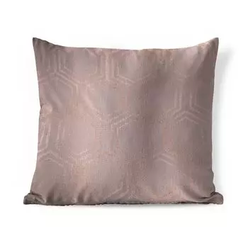Декоративная подушка MuchoWow, подушка для дивана, декоративная подушка для гостиной, 60 x 60 см, шестиугольник - узор - розовый - чехол на подушку - хлопчатобумажная ткань - декоративные наволочки