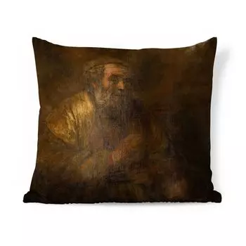 Декоративная подушка MuchoWow, подушка для дивана, декоративная подушка для гостиной, 60 x 60 см, Homer - Rembrandt van Rijn - чехол на подушку - хлопчатобумажная ткань - декоративные наволочки, мультиколор
