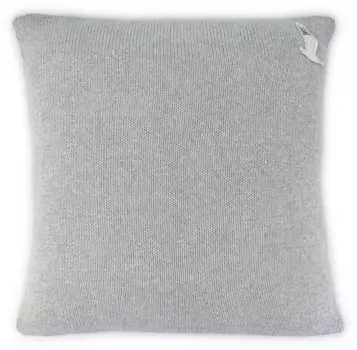 Декоративная подушка Mve "Уютная вязаная подушка", изготовлена из 100% хлопка 45х45 см, цвет moonlight + unifarben