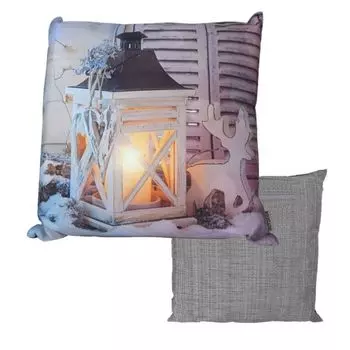 Декоративная подушка на стул 45х45см устойчивая к атмосферным воздействиям рождественские мотивы Marabella