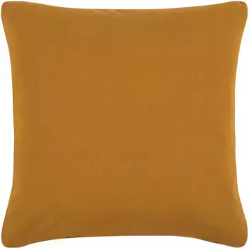 Декоративная подушка PAD "Леда", уникальный дизайн, чехол без наполнителя, 1 шт 50х50 см, горчичный