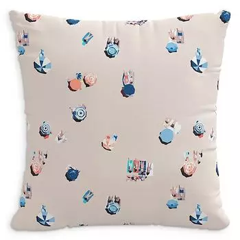 Декоративная подушка «Пляжная сцена», 22 x 22 дюйма Cloth & Company, цвет Multi