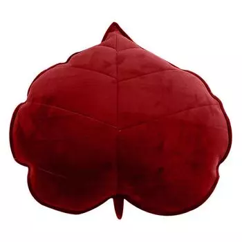 Декоративная подушка Полное наполнение Высокая эластичность Не осыпается Анти-таблетки Противоусадочная форма листа Прозрачная подушка с прожилками Декор дивана - винно-красный Stuttg
