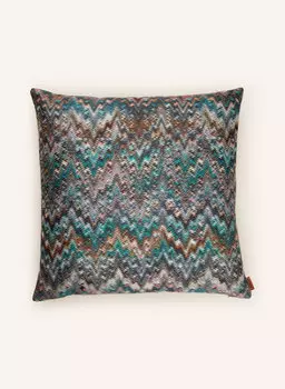 Декоративная подушка попугай с пуховым наполнителем, 40 х 40 см. Missoni Home, бирюзовый