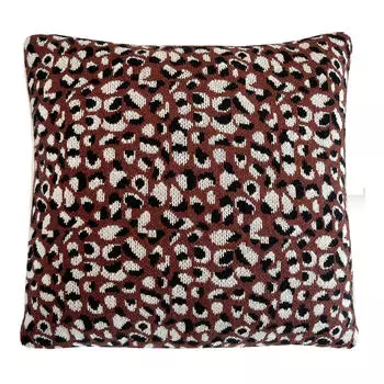 Декоративная подушка примитивы точечная вязка ржаво-коричневый Malagoon, кирпичный