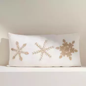 Декоративная подушка прямоугольной формы из хлопьев El Corte Ingls, сырой