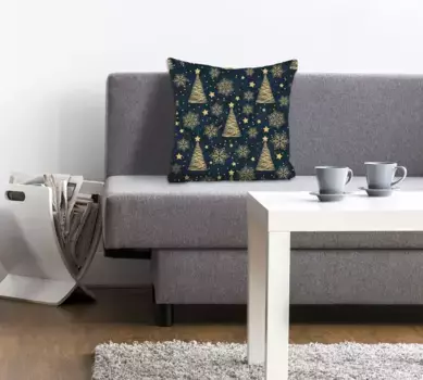 Декоративная подушка Queence "Алена", чехол на подушку без наполнения, 1 шт 40х40 см, серый/зеленый