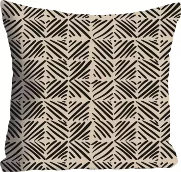 Декоративная подушка Queence "Квадраты", чехол на подушку без наполнения, 1 шт 40х40 см, цвет bunt + bedruckt