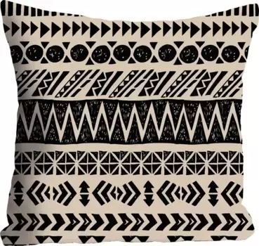 Декоративная подушка Queence "Мексика", чехол на подушку без наполнения, 1 шт 40х40 см, цвет bunt + bedruckt