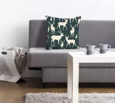 Декоративная подушка Queence "Росс", чехол на подушку без наполнения, 1 шт 40х40 см, зеленый