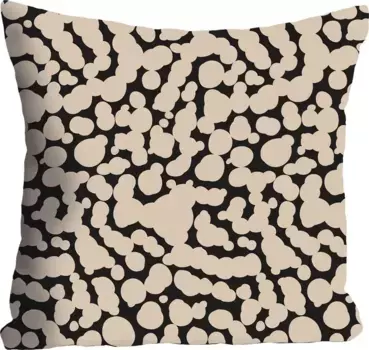 Декоративная подушка Queence "Точки", чехол на подушку без наполнения, 1 шт 40х40 см, цвет bunt + bedruckt