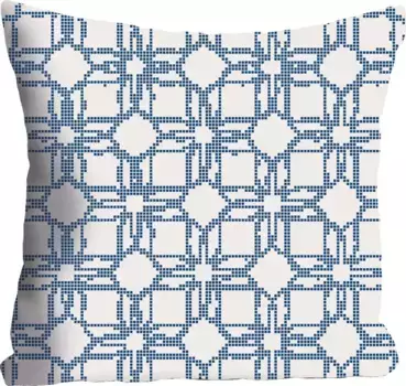 Декоративная подушка Queence "Точки", чехол на подушку без наполнения, 1 шт 40х40 см, цвет bunt + bedruckt