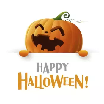 Декоративная подушка Queence "Улыбающаяся Тыква", (1 шт.), чехол на подушку без наполнения, 1 шт 40х40 см, оранжевый