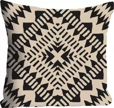 Декоративная подушка Queence "Узор", чехол на подушку без наполнителя, 1 шт 40х40 см, цвет bunt + bedruckt