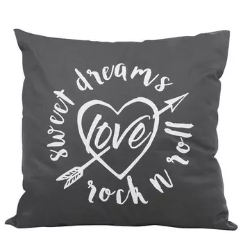 Декоративная подушка Roba Sweet Dreams, 40x40x15 см, серый