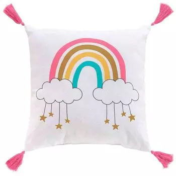 Декоративная подушка с бахромой для детской комнаты, 40 х 40 см Douceur d'interieur