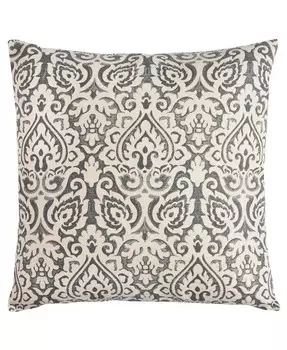 Декоративная подушка с дамасским полиэстером, 22 x 22 дюйма Rizzy Home, серый