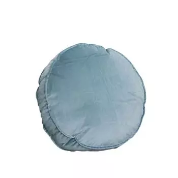 Декоративная подушка Съемный чехол Невидимая молния Полиэстер Удобная круглая напольная подушка для медитации Офисные принадлежности-Светло-голубой Stuttg