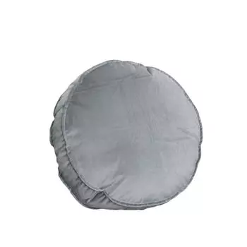 Декоративная подушка Съемный чехол Невидимая молния Полиэстер Удобная круглая напольная подушка для медитации Офисные принадлежности-Светло-серый Stuttg