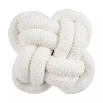 Декоративная подушка с полным наполнением, хороший шезлонг, не линяет, не легко выцветает, ручной узел, декоративная подушка с китайским узлом, кукла, офисный декор, бежевый Stuttg