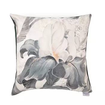 Декоративная подушка с принтом - Ирис Maison Sucre, цвет Bianco