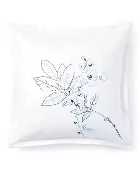 Декоративная подушка Сандра с вышивкой, 18 x 18 дюймов Lauren Ralph Lauren, синий