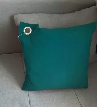 Декоративная подушка Schner Wohnen с наполнителем для диванной подушки 38 x 38 см, бирюзовый Schner Wohnen Kollektion